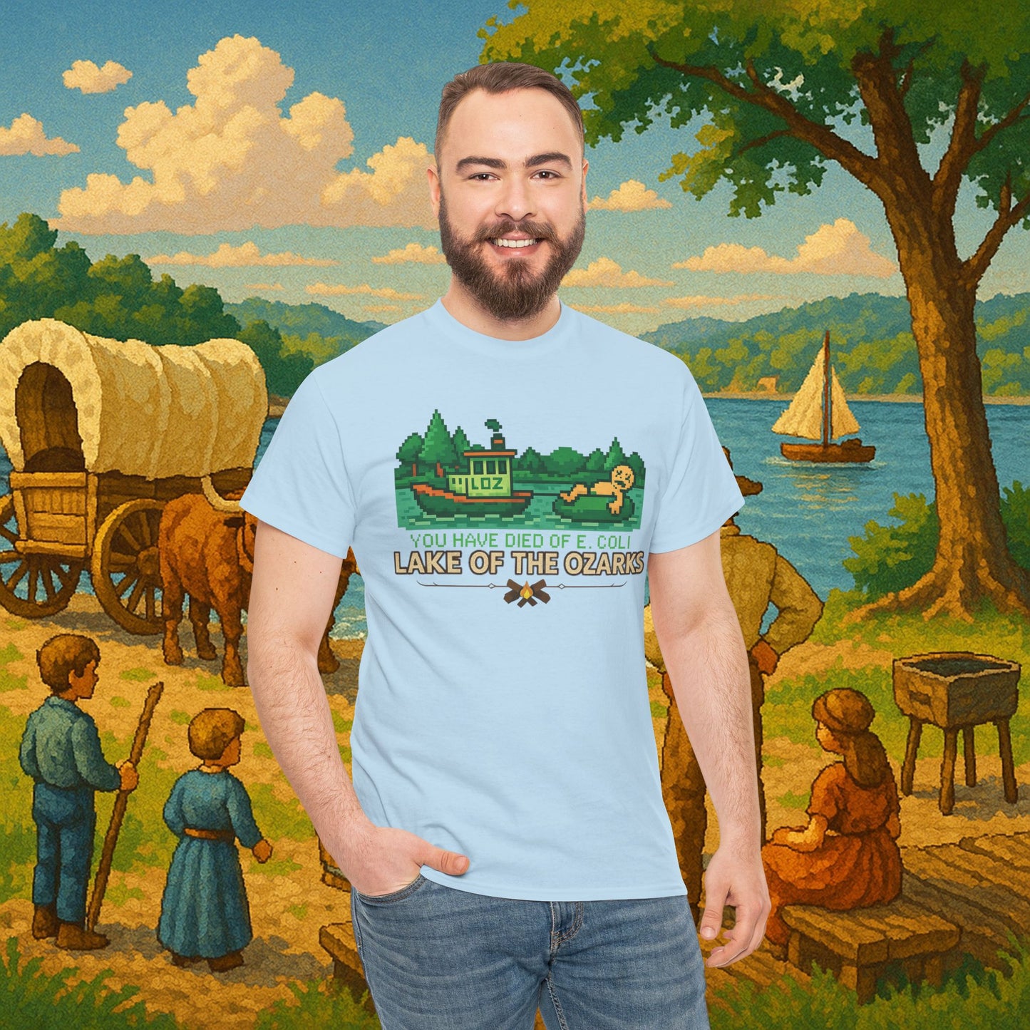 You Have Died of E. coli – Dark Humor Lake of the Ozarks T-Shirt
