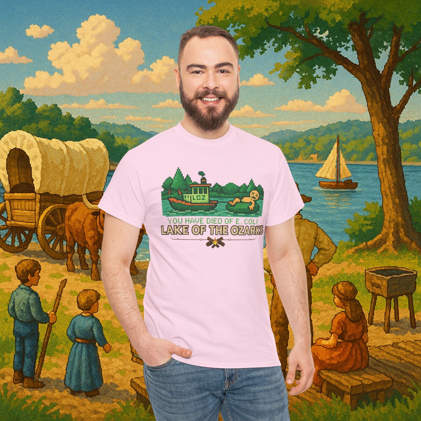 You Have Died of E. coli – Dark Humor Lake of the Ozarks T-Shirt