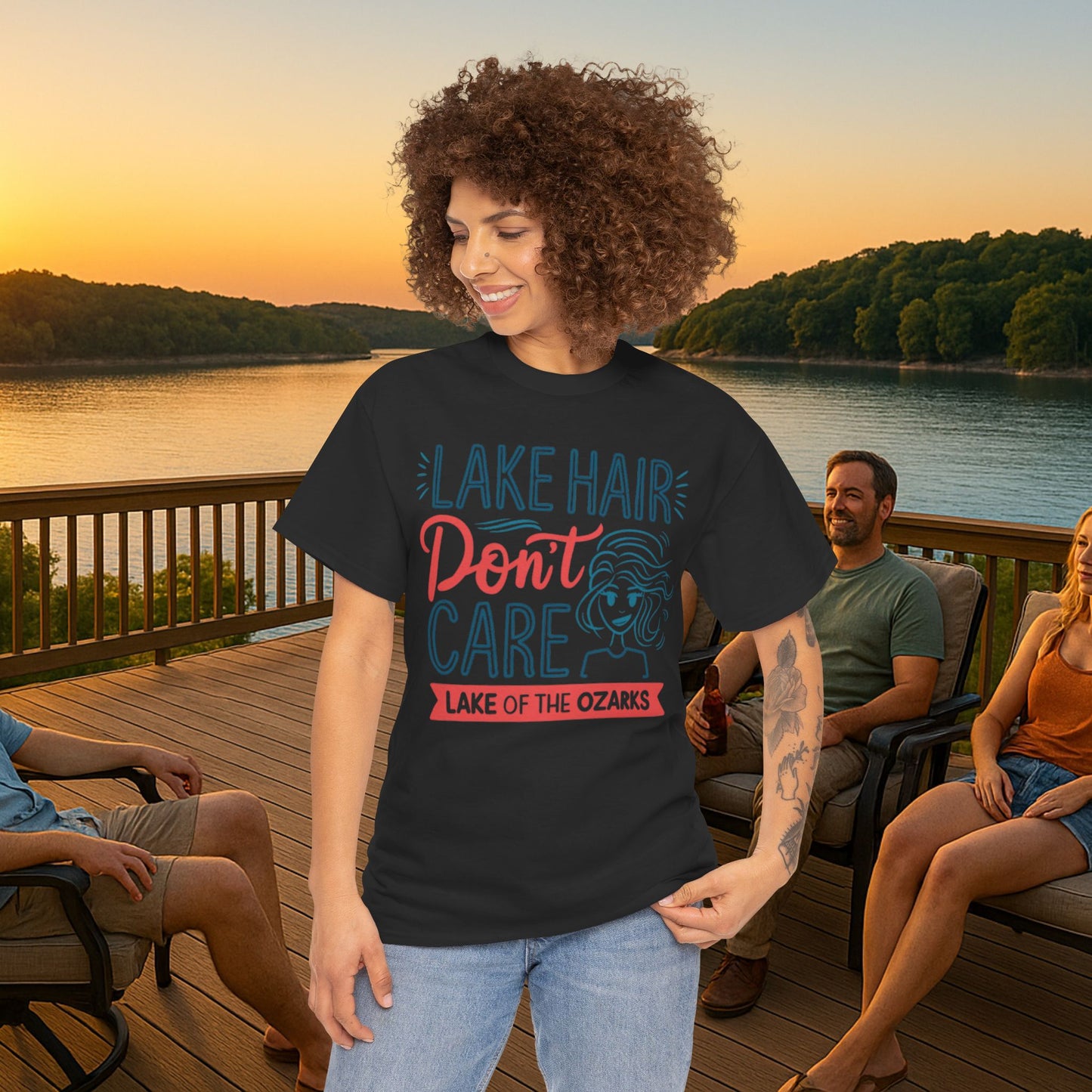 Lake Hair Don’t Care – Women’s Lake of the Ozarks T-Shirt