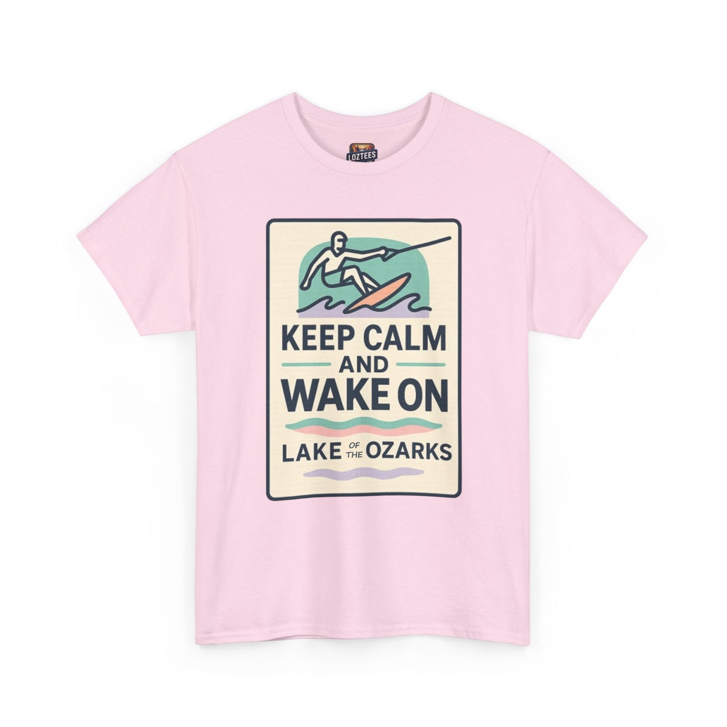 Keep Calm & Wake On – Wakeboard Lake of the Ozarks T-Shirt