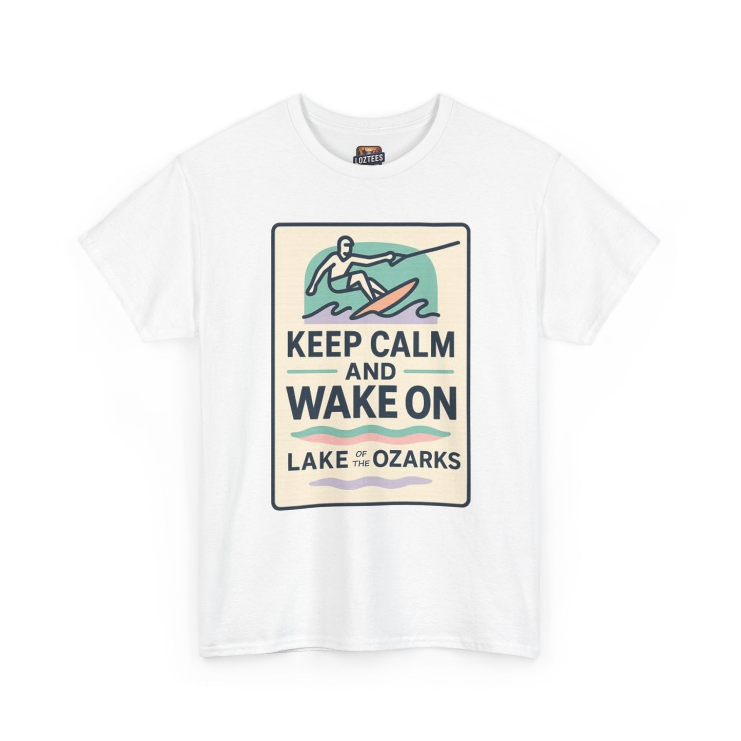Keep Calm & Wake On – Wakeboard Lake of the Ozarks T-Shirt
