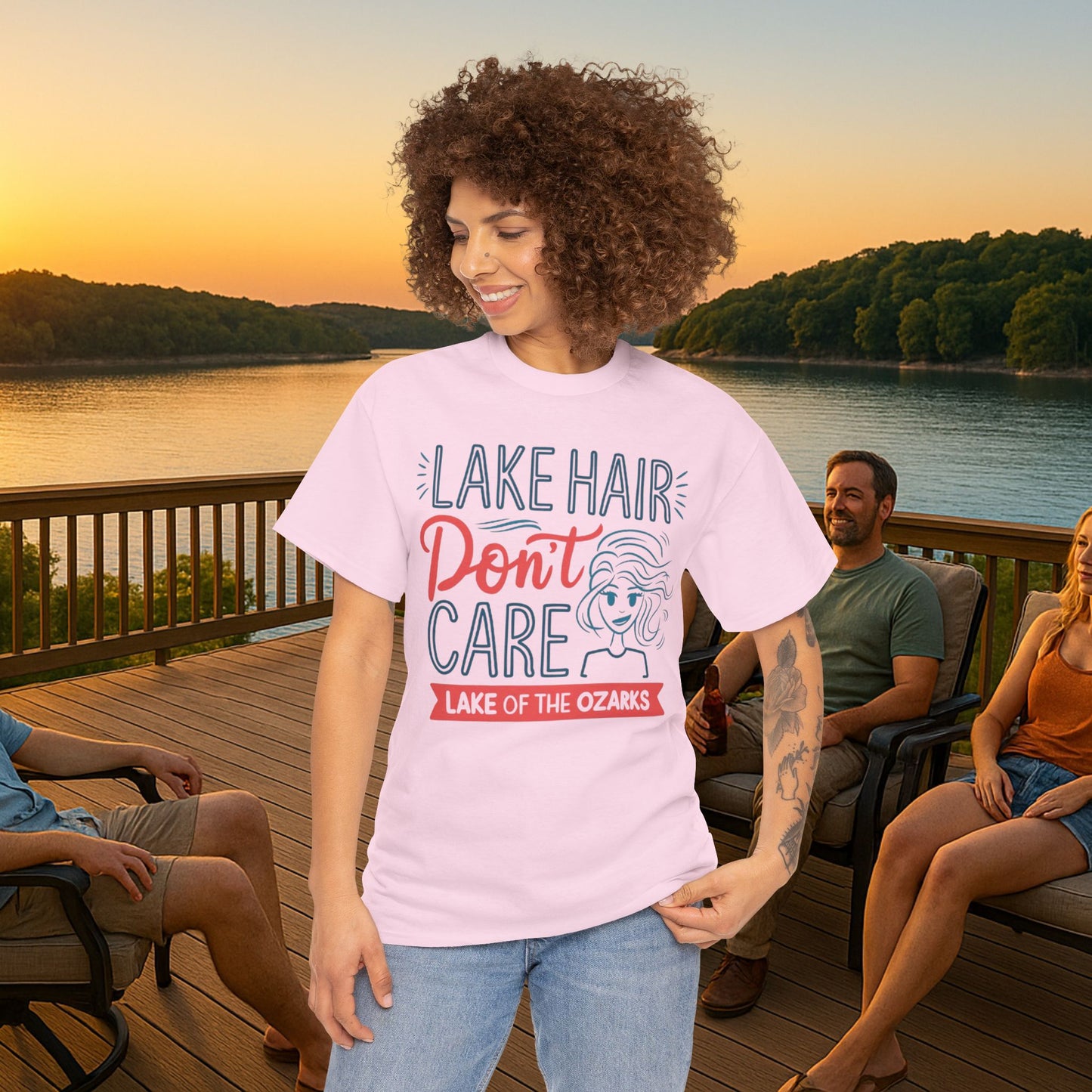 Lake Hair Don’t Care – Women’s Lake of the Ozarks T-Shirt