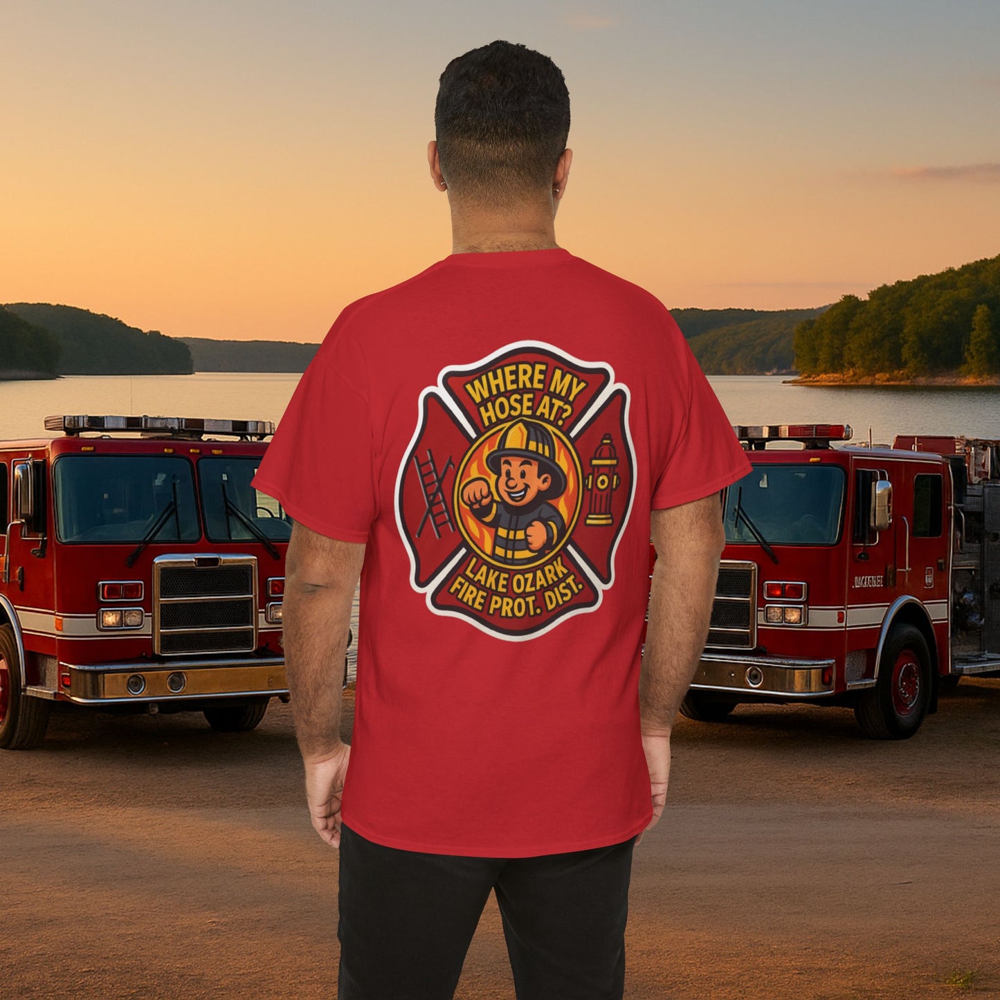 Where My Hose At? – Lake of the Ozarks T-Shirt for Fire Fighters