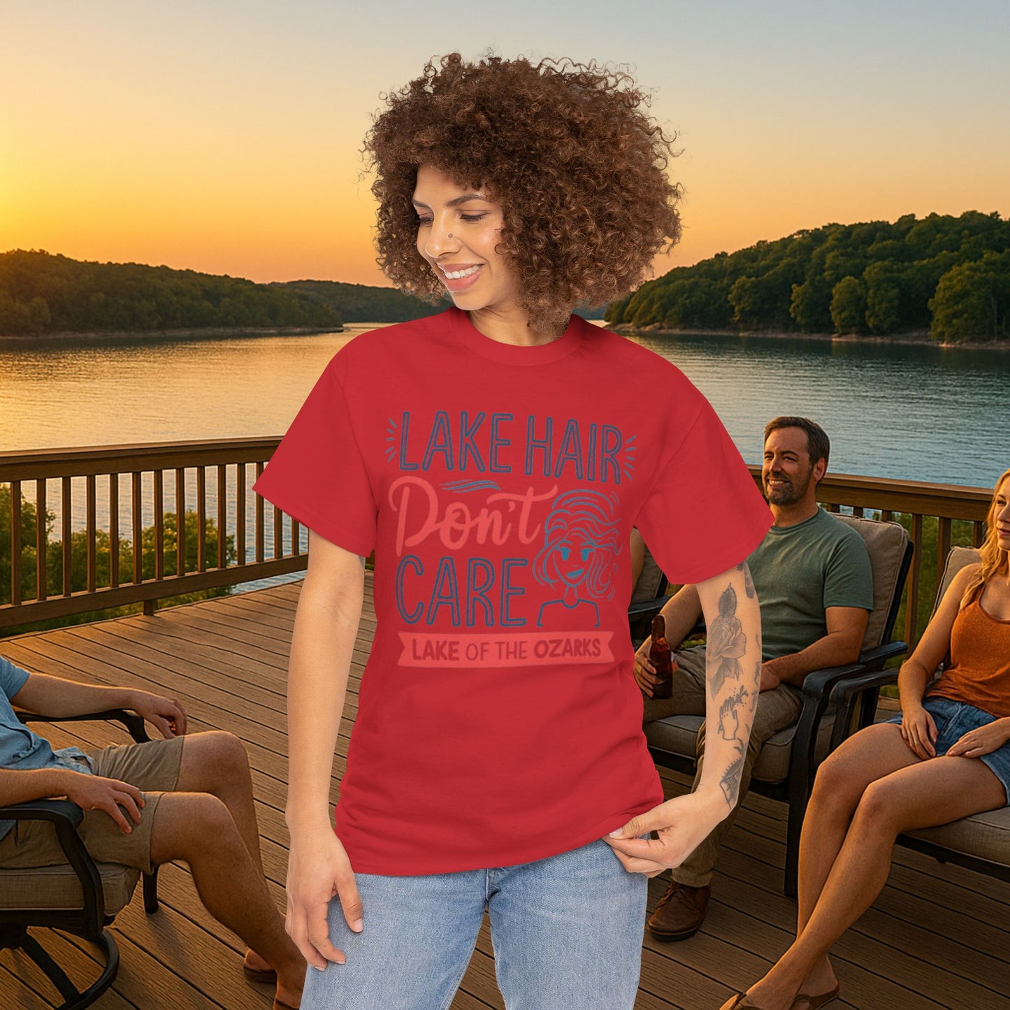 Lake Hair Don’t Care – Women’s Lake of the Ozarks T-Shirt