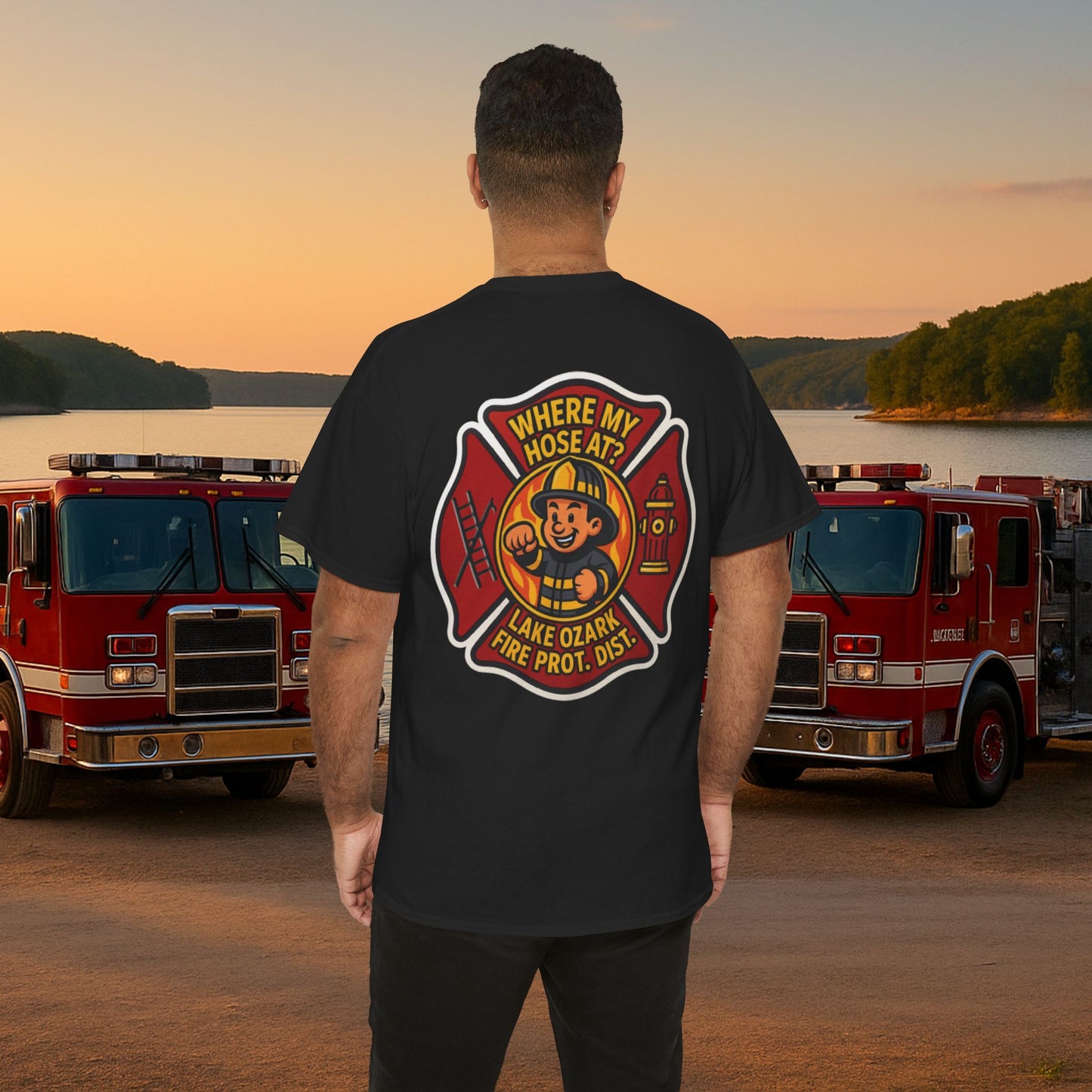 Where My Hose At? – Lake of the Ozarks T-Shirt for Fire Fighters