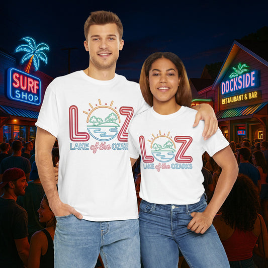 Neon Nights – Retro Lake of the Ozarks Strip T-Shirt