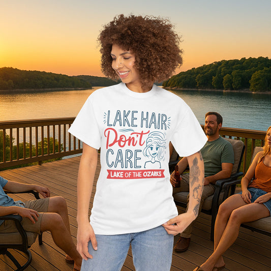 Lake Hair Don’t Care – Women’s Lake of the Ozarks T-Shirt