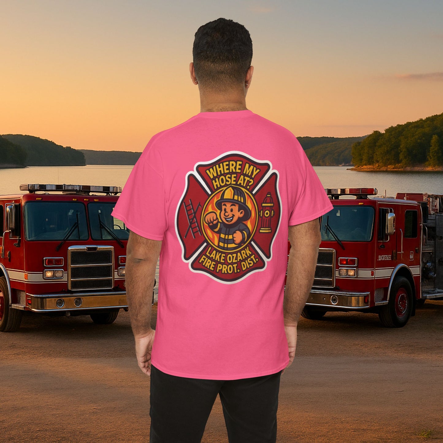 Where My Hose At? – Lake of the Ozarks T-Shirt for Fire Fighters