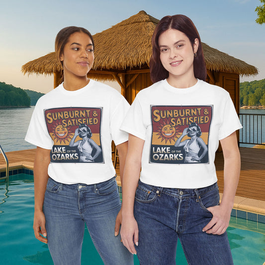 Sunburnt & Satisfied – Lake Weekend Lake of the Ozarks T-Shirt