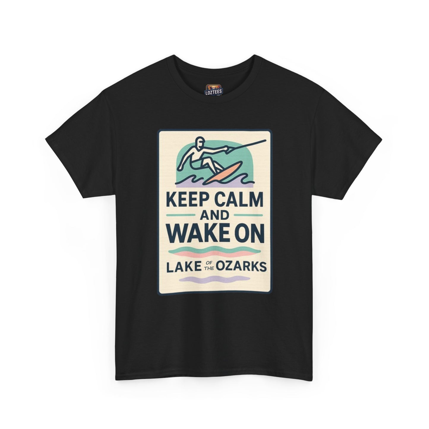 Keep Calm & Wake On – Wakeboard Lake of the Ozarks T-Shirt