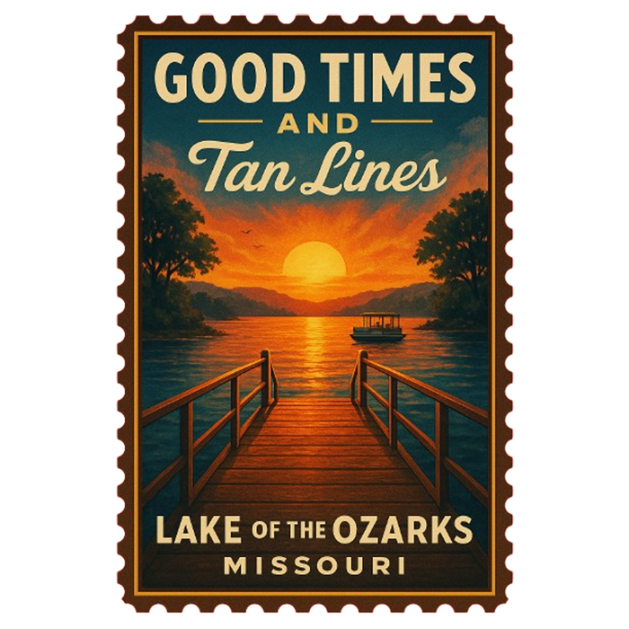 "Good Times and Tan Lines" Lake Of The Ozarks T-Shirt