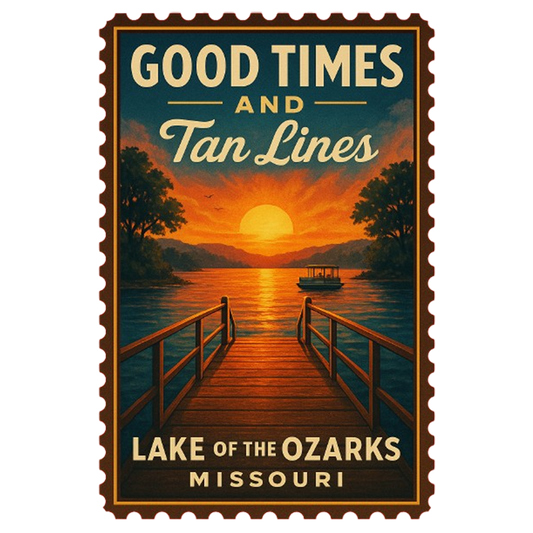 "Good Times and Tan Lines" Lake Of The Ozarks T-Shirt