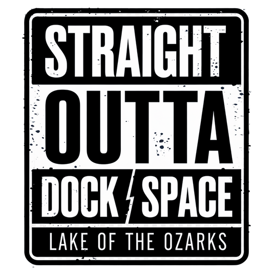 Straight Outta Dock Space – Lake of the Ozarks Boater T-Shirt